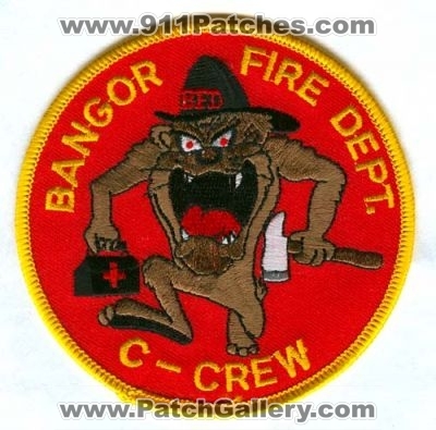 Bangor Fire Department C-Crew Patch (Maine)
Scan By: PatchGallery.com
Keywords: dept. c crew taz