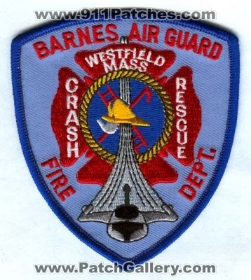 Barnes Air Guard Fire Department (Massachusetts)
Scan By: PatchGallery.com
Keywords: ang national usaf dept. westfield crash rescue cfr arff aircraft airport firefighter firefighting