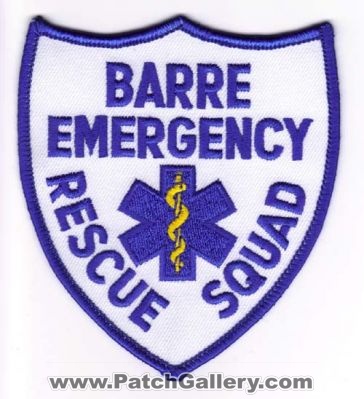Barre Emergency Rescue Squad
Thanks to Michael J Barnes for this scan.
Keywords: massachusetts ems