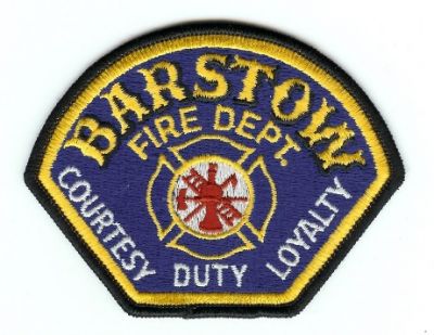 City of Barstow Marine Base Fire Department (California)
Thanks to PaulsFirePatches.com for this scan.
Keywords: dept.