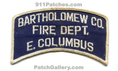Bartholomew County Fire Department East Columbus Patch (Indiana)
Scan By: PatchGallery.com
