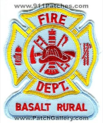 Basalt Rural Fire Department Patch (Colorado)
[b]Scan From: Our Collection[/b]
Keywords: dept.