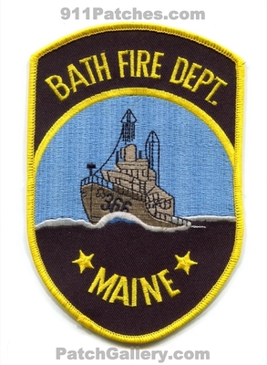Bath Fire Department Patch (Maine)
Scan By: PatchGallery.com
Keywords: dept. 366