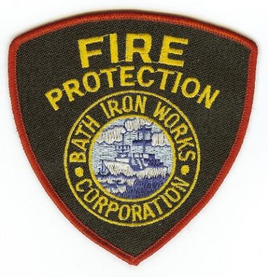 Bath Iron Works Fire Protection
Thanks to PaulsFirePatches.com for this scan.
Keywords: maine corporation