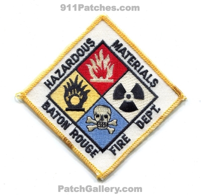 Baton Rouge Fire Department Hazardous Materials Patch (Louisiana)
Scan By: PatchGallery.com
Keywords: dept. haz-mat hazmat