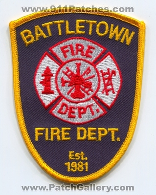Battletown Fire Department Patch (Kentucky)
Scan By: PatchGallery.com
Keywords: dept.