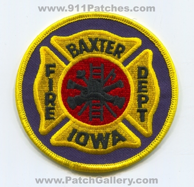 Baxter Fire Department Patch (Iowa)
Scan By: PatchGallery.com
Keywords: dept.