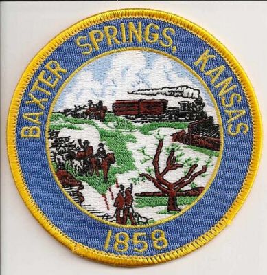 Baxter Springs Police
Thanks to EmblemAndPatchSales.com for this scan.
Keywords: kansas