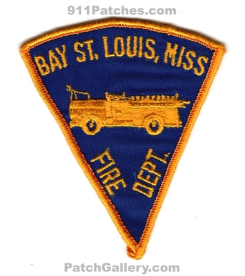 Bay Saint Louis Fire Department Patch (Mississippi)
Scan By: PatchGallery.com
Keywords: st. dept.