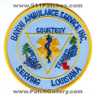 Bayou Ambulance Service Inc (Louisiana)
Scan By: PatchGallery.com
Keywords: inc. ems