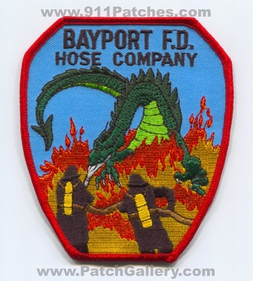 Bayport Fire Department Hose Company Patch (New York)
Scan By: PatchGallery.com
Keywords: dept. f.d. fd co. dragon