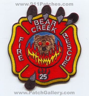 Bear Creek Fire Rescue Department 25 Patch (South Carolina)
Scan By: PatchGallery.com
Keywords: dept.