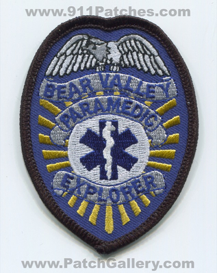 Bear Valley Paramedic Explorer EMS Patch (UNKNOWN STATE)
Scan By: PatchGallery.com
Keywords: ambulance