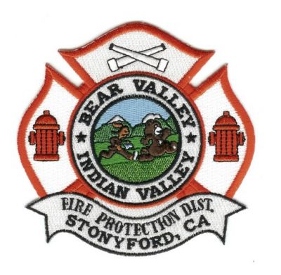 Bear Valley Indian Valley Fire Protection Dist
Thanks to PaulsFirePatches.com for this scan.
Keywords: california district stonyford