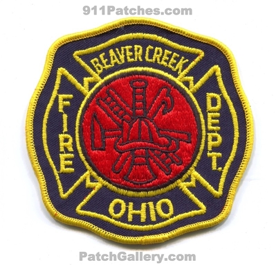 Beaver Creek Fire Department Patch (Ohio)
Scan By: PatchGallery.com
Keywords: dept.