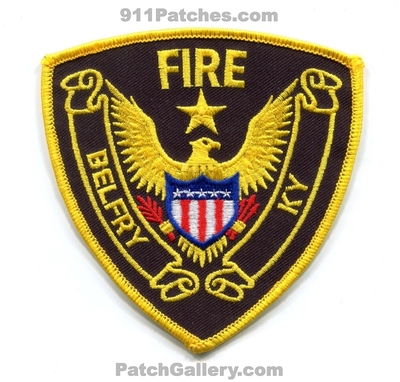Belfry Fire Department Patch (Kentucky)
Scan By: PatchGallery.com
