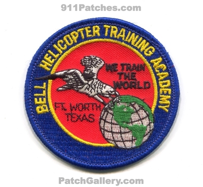 Bell Helicopter Training Academy Fort Worth Patch (Texas)
Scan By: PatchGallery.com
Keywords: ft. we train the world