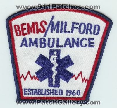 Bemis Milford Ambulance (Massachusetts) (Defunct)
Thanks to Mark C Barilovich for this scan.
Keywords: ems emt paramedic