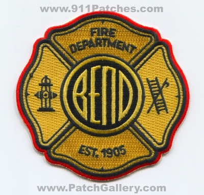 Bend Fire Department Patch (Oregon)
Scan By: PatchGallery.com
Keywords: dept. est. 1905