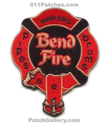 Bend Fire Department Pipes and Drums Patch (Oregon)
Scan By: PatchGallery.com
[b]Patch Made By: 911Patches.com[/b]
Keywords: dept. manu forti