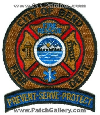 Bend Fire Rescue Department (Oregon)
Scan By: PatchGallery.com
Keywords: city of dept. rescue prevent serve protect