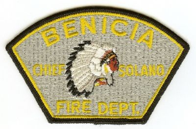 Benicia Fire Dept
Thanks to PaulsFirePatches.com for this scan.
Keywords: california department chief solano