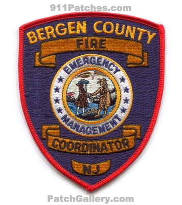 Bergen County Fire Coordinator Emergency Management Patch (New Jersey)
Scan By: PatchGallery.com
Keywords: co. em