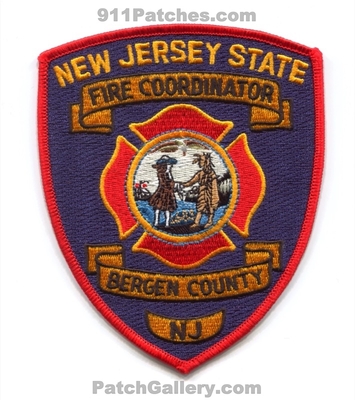 Bergen County Fire Coordinator Patch (New Jersey)
Scan By: PatchGallery.com
Keywords: co. department dept. state of
