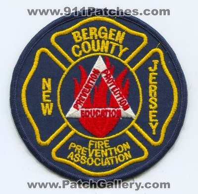 Bergen County Fire Prevention Association Patch (New Jersey)
Scan By: PatchGallery.com
Keywords: co. assn. department dept.