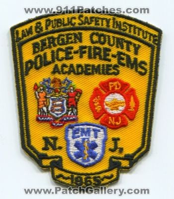 Bergen County Police Fire EMS Academies (New Jersey)
Scan By: PatchGallery.com
Keywords: co. department dept. n.j. nj emt law & and public safety institute