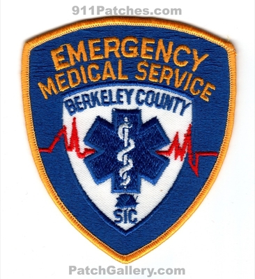Berkeley County Emergency Medical Services EMS Patch (South Carolina)
Scan By: PatchGallery.com
Keywords: co. ambulance emt paramedic