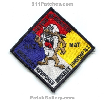 Berkeley Township Fire Department Hazardous Materials 20 Patch (New Jersey)
Scan By: PatchGallery.com
Keywords: twp. dept. hazmat haz-mat masters of disaster taz