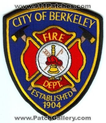Berkeley Fire Department (California)
Scan By: PatchGallery.com
Keywords: city of dept.