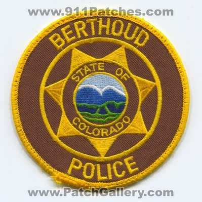 Berthoud Police Department Patch (Colorado)
Scan By: PatchGallery.com
Keywords: dept. state of