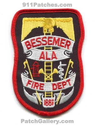Bessemer Fire Department Patch (Alabama)
Scan By: PatchGallery.com
Keywords: dept. 1887