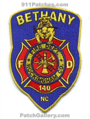 Bethany Fire Department 140 Rockingham County Patch (North Carolina)
Scan By: PatchGallery.com
Keywords: dept. co.