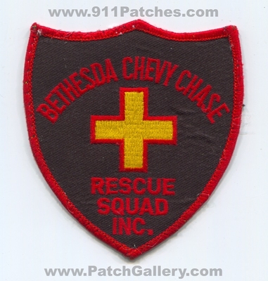 Bethesda Chevy Chase Rescue Squad Inc EMS Patch (Maryland)
Scan By: PatchGallery.com
Keywords: inc. ambulance
