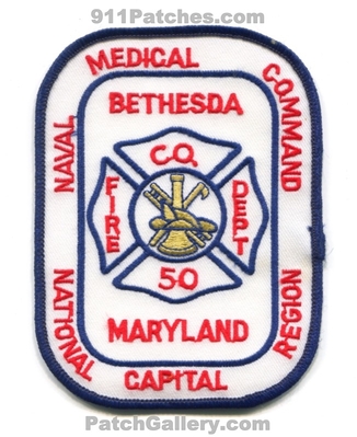 Bethesda Fire Department Company 50 USN Navy Military Patch (Maryland)
Scan By: PatchGallery.com
Keywords: dept. co. naval medical center hospital command national capital region