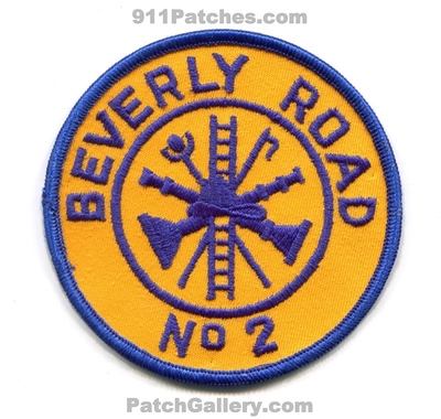 Beverly Road Fire Department Company Number 2 Patch (New Jersey)
Scan By: PatchGallery.com
Keywords: dept. co. no. #2