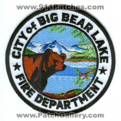 Big Bear Lake Fire Department (California)
Scan By: PatchGallery.com
Keywords: city of dept.