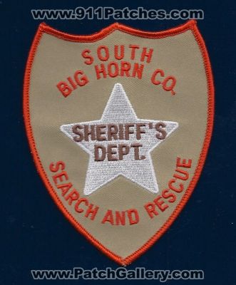 Bog Horn County Sheriff's Department South Search and Rescue (Wyoming)
Thanks to Paul Howard for this scan.
Keywords: sheriffs dept. co. sar