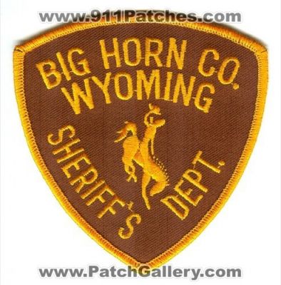 Big Horn County Sheriff's Department (Wyoming)
Scan By: PatchGallery.com
Keywords: co. sheriffs dept.