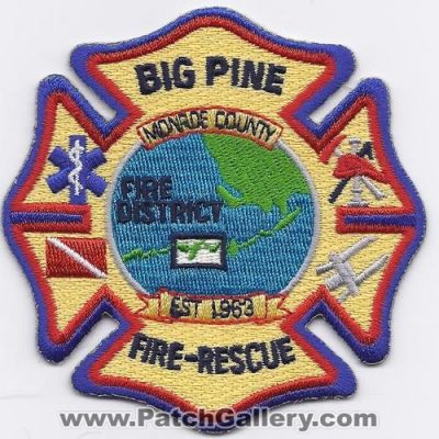 Big Pine Fire Rescue Department (Florida)
Thanks to Paul Howard for this scan.
Keywords: dept. district monroe county co.