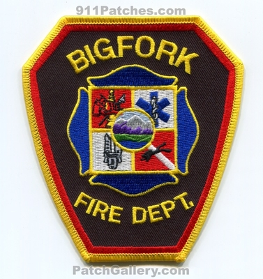 Bigfork Fire Department Patch (Montana)
Scan By: PatchGallery.com
Keywords: dept.