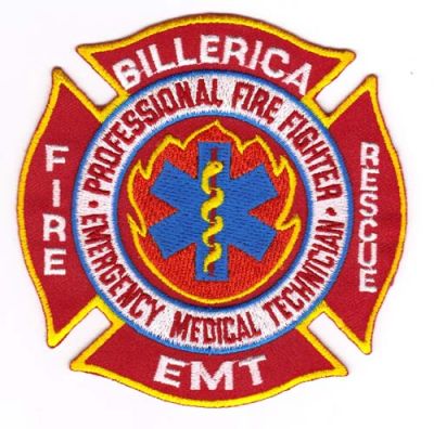 Billerica Fire Rescue EMT
Thanks to Michael J Barnes for this scan.
Keywords: massachusetts professional fighter emergency medical technician