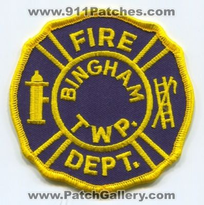 Bingham Township Fire Department (UNKNOWN STATE) IA MI NC ND PA
Scan By: PatchGallery.com
Keywords: twp. dept.