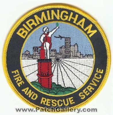Birmingham Fire and Rescue Service (Alabama)
Thanks to PaulsFirePatches.com for this scan.
Keywords: alabama
