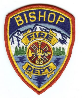 Bishop Fire Dept
Thanks to PaulsFirePatches.com for this scan.
Keywords: california department