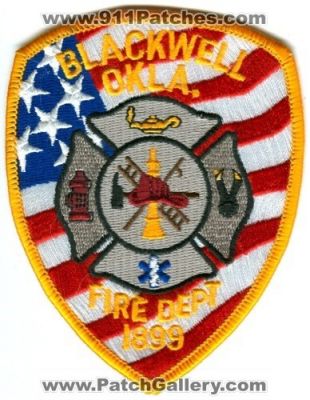 Blackwell Fire Department (Oklahoma)
Scan By: PatchGallery.com
Keywords: dept okla.