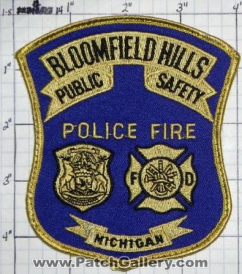 Bloomfield Hills Public Safety Department (Michigan)
Thanks to swmpside for this picture.
Keywords: dps dept. police fire fd